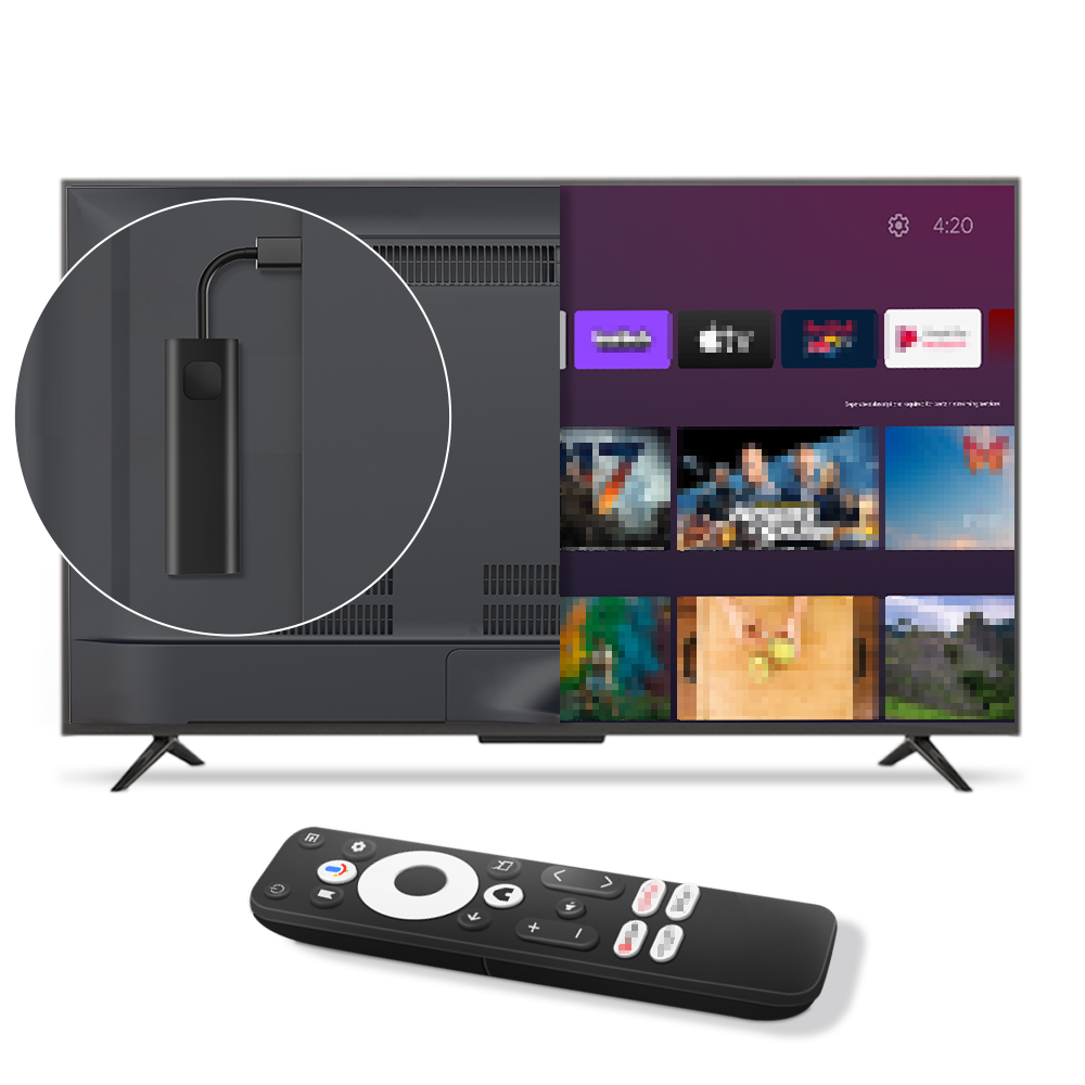 Spot Product Dcolor GD1 tv box Assez Mémoire Bras Quad 64Bit 4K Tv Stick google certifié Android tv stick