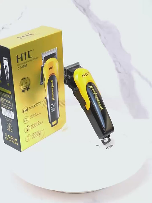HTC CT-8082 LCD écran de luxe Tondeuse à cheveux professionnelle Tondeuse à barbe électrique